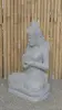 Product image 7 of the product “Seated Dewi Sri, position chakra turning the wheel, 79 cm high riverstone grey, modell with sativa ”